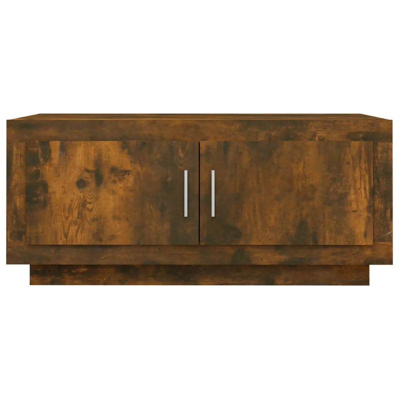 Coffee Table Smoked Oak 102x50x45 cm Engineered Wood Payday Deals