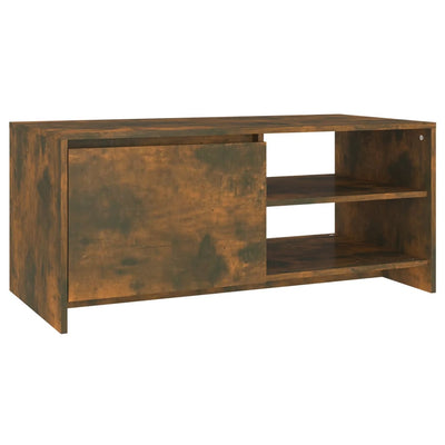 Coffee Table Smoked Oak 102x50x45 cm Engineered Wood Payday Deals