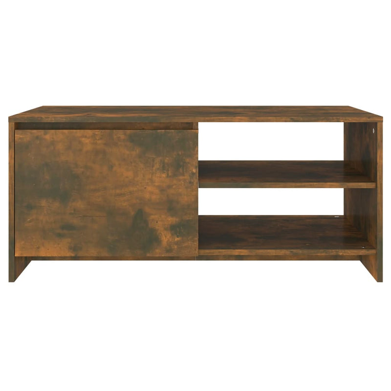 Coffee Table Smoked Oak 102x50x45 cm Engineered Wood Payday Deals