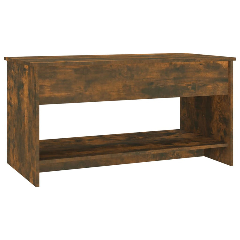 Coffee Table Smoked Oak 102x50x52.5 cm Engineered Wood Payday Deals