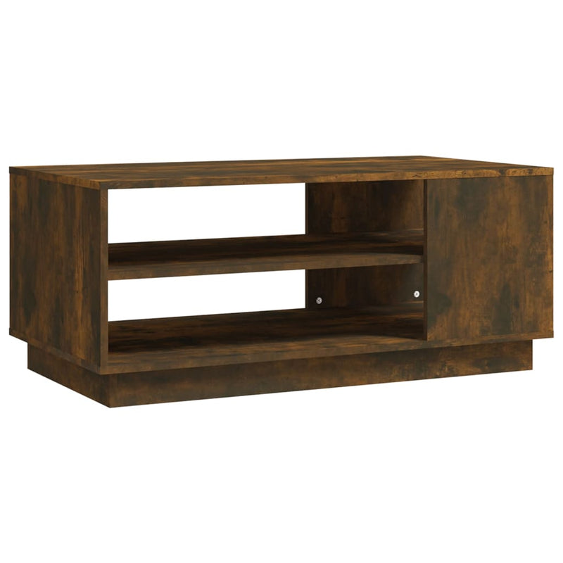 Coffee Table Smoked Oak 102x55x43 cm Engineered Wood Payday Deals