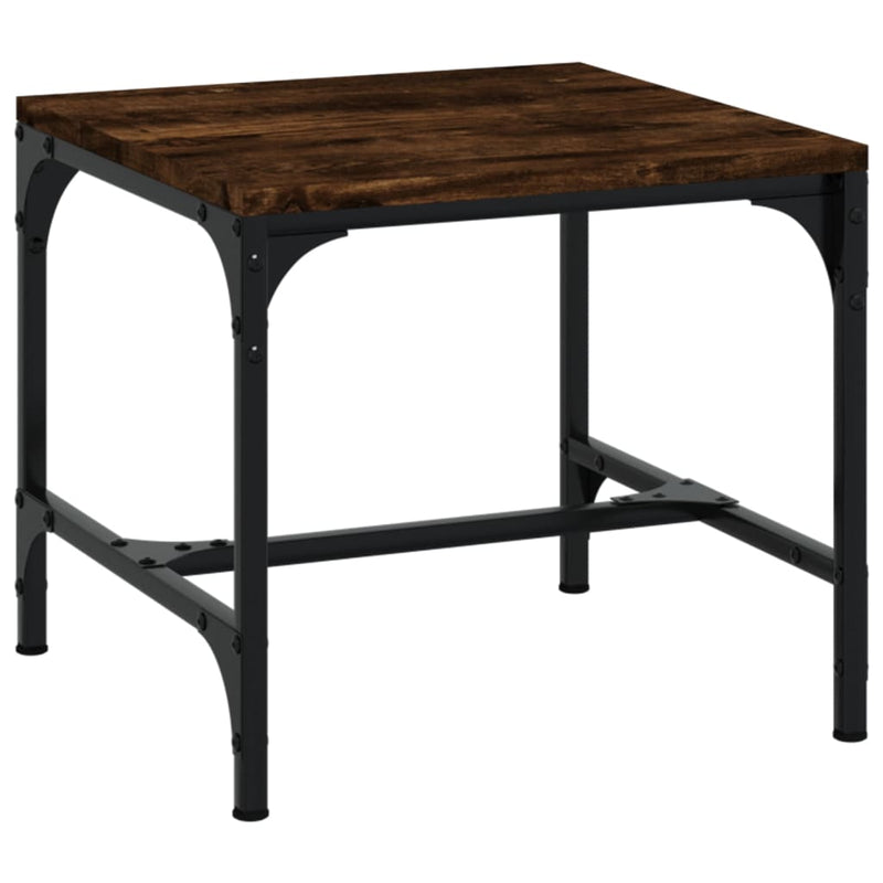Coffee Table Smoked Oak 50x50x35 cm Engineered Wood Payday Deals
