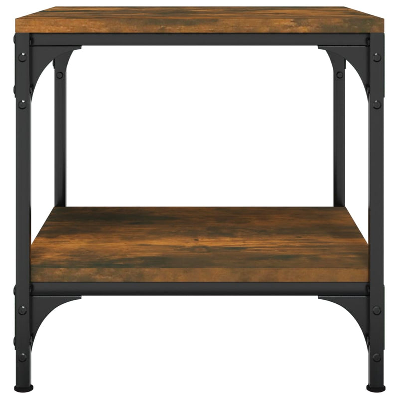 Coffee Table Smoked Oak 50x50x40 cm Engineered Wood Payday Deals