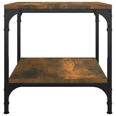 Coffee Table Smoked Oak 50x50x40 cm Engineered Wood Payday Deals