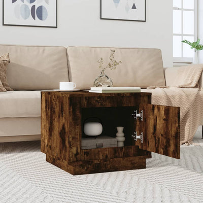 Coffee Table Smoked Oak 51x50x44 cm Engineered Wood Payday Deals