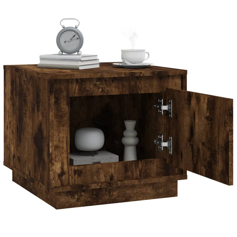 Coffee Table Smoked Oak 51x50x44 cm Engineered Wood Payday Deals