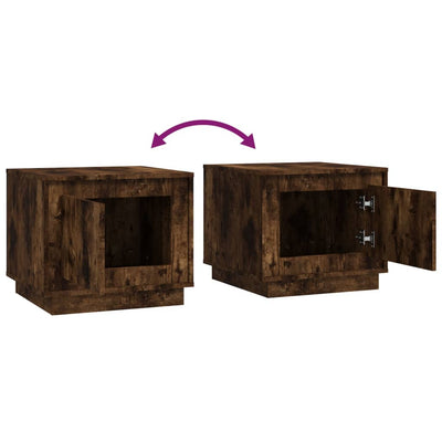 Coffee Table Smoked Oak 51x50x44 cm Engineered Wood Payday Deals
