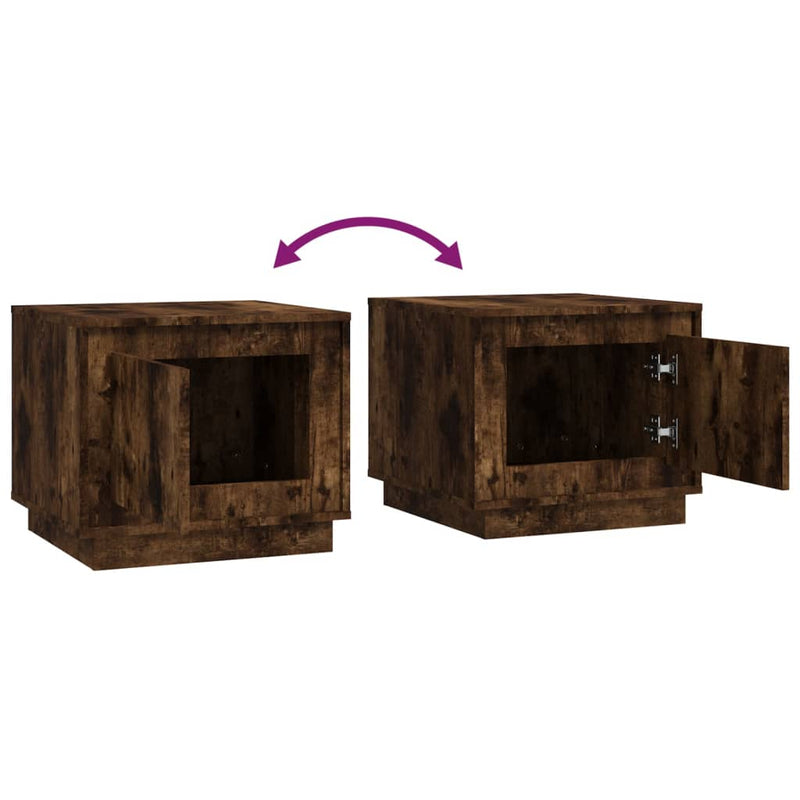Coffee Table Smoked Oak 51x50x44 cm Engineered Wood Payday Deals