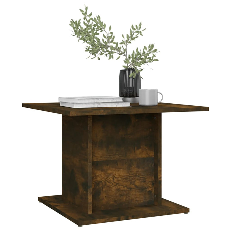 Coffee Table Smoked Oak 55.5x55.5x40 cm Engineered Wood Payday Deals