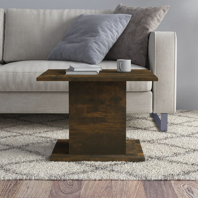 Coffee Table Smoked Oak 55.5x55.5x40 cm Engineered Wood Payday Deals
