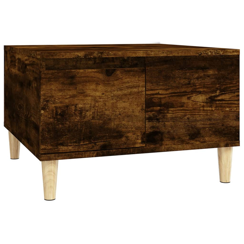 Coffee Table Smoked Oak 55x55x36.5 cm Engineered Wood Payday Deals