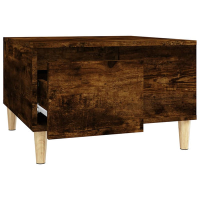 Coffee Table Smoked Oak 55x55x36.5 cm Engineered Wood Payday Deals