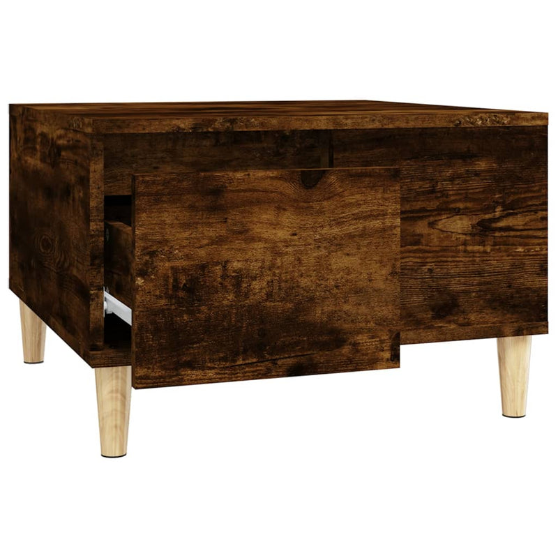 Coffee Table Smoked Oak 55x55x36.5 cm Engineered Wood Payday Deals