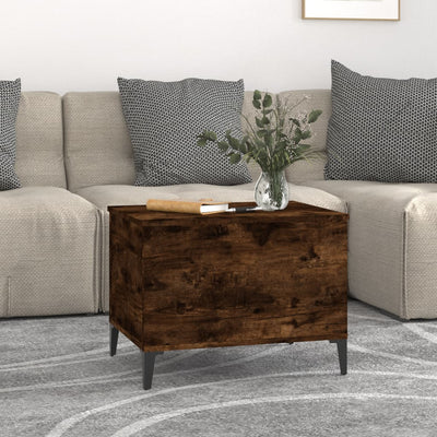 Coffee Table Smoked Oak 60x44.5x45 cm Engineered Wood Payday Deals