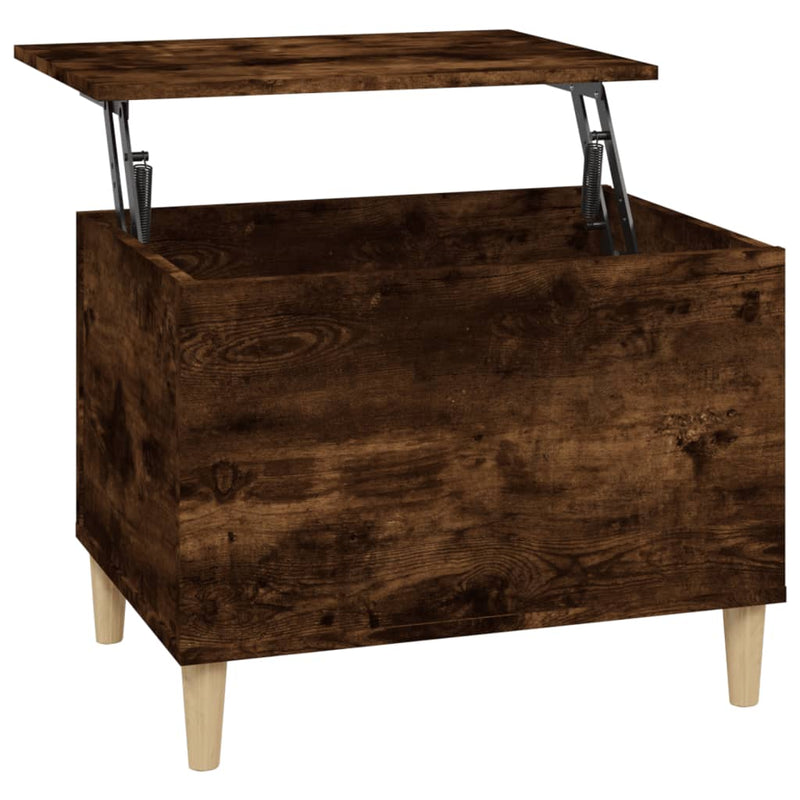 Coffee Table Smoked Oak 60x44.5x45 cm Engineered Wood Payday Deals