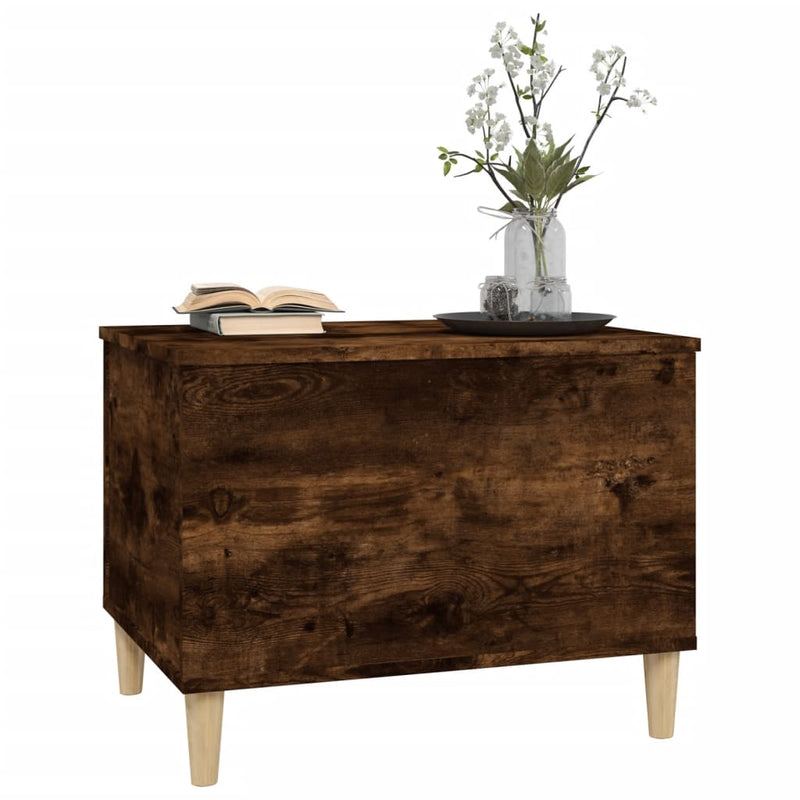 Coffee Table Smoked Oak 60x44.5x45 cm Engineered Wood Payday Deals