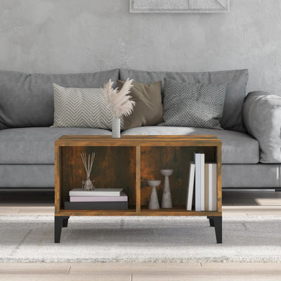 Coffee Table Smoked Oak 60x50x36.5 cm Engineered Wood Payday Deals