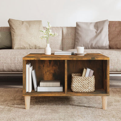 Coffee Table Smoked Oak 60x50x36.5 cm Engineered Wood Payday Deals
