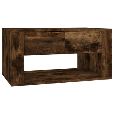 Coffee Table Smoked Oak 80x50x40 cm Engineered Wood Payday Deals