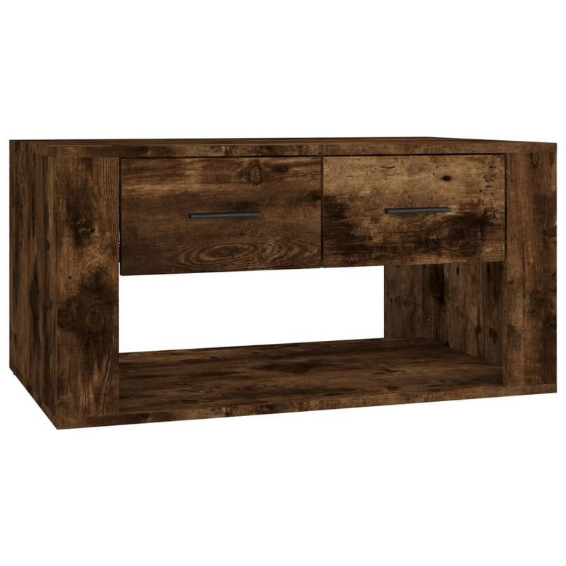 Coffee Table Smoked Oak 80x50x40 cm Engineered Wood Payday Deals
