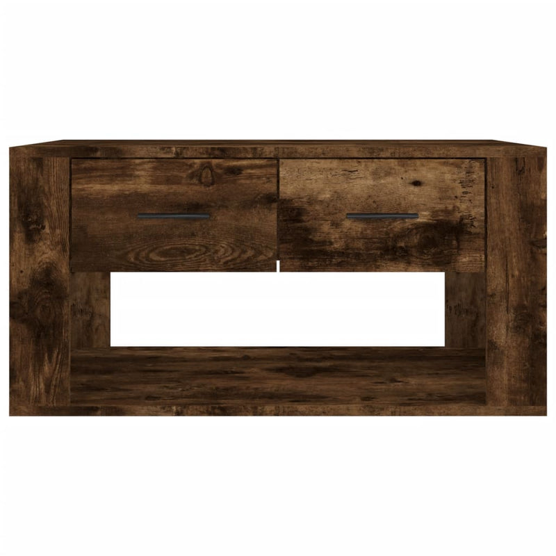 Coffee Table Smoked Oak 80x50x40 cm Engineered Wood Payday Deals