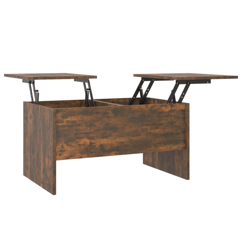 Coffee Table Smoked Oak 80x50x42.5 cm Engineered Wood Payday Deals