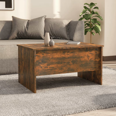 Coffee Table Smoked Oak 80x50x42.5 cm Engineered Wood Payday Deals