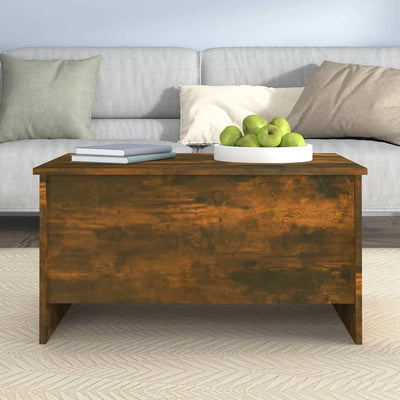 Coffee Table Smoked Oak 80x55.5x41.5 cm Engineered Wood Payday Deals