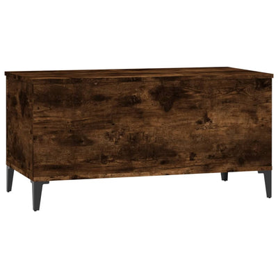 Coffee Table Smoked Oak 90x44.5x45 cm Engineered Wood Payday Deals