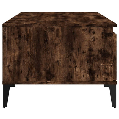 Coffee Table Smoked Oak 90x50x36.5 cm Engineered Wood Payday Deals