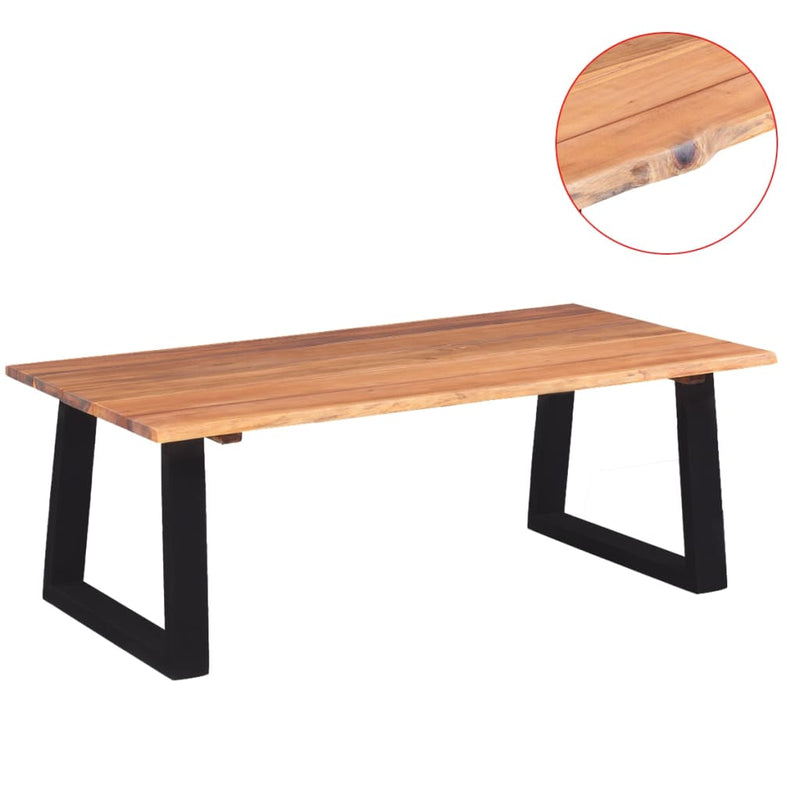 Coffee Table Solid Acacia Wood 110x60x40 cm Payday Deals