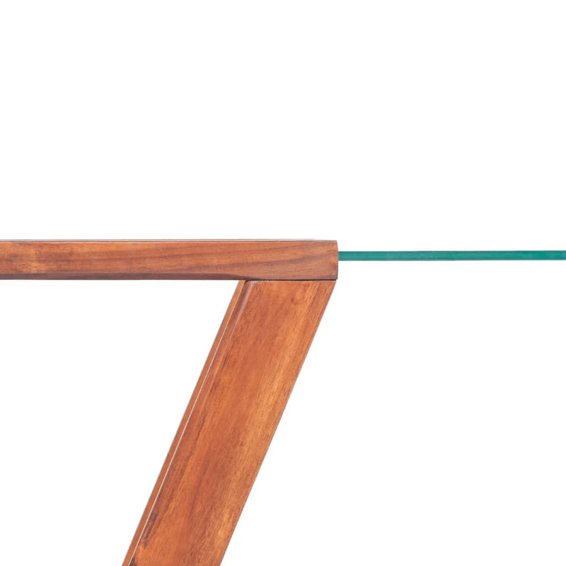 Coffee Table Solid Acacia Wood Brown 100x50x40 cm Payday Deals