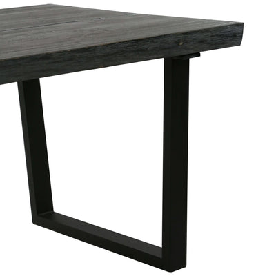 Coffee Table Solid Mindi Wood 102x56x41 cm Grey Payday Deals