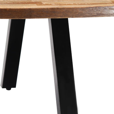 Coffee Table Solid Reclaimed Teak Oval 120x60x30 cm Payday Deals