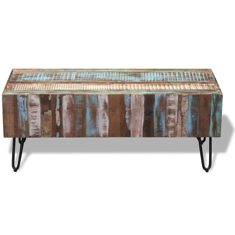 Coffee Table Solid Reclaimed Wood 100x50x38 cm Payday Deals
