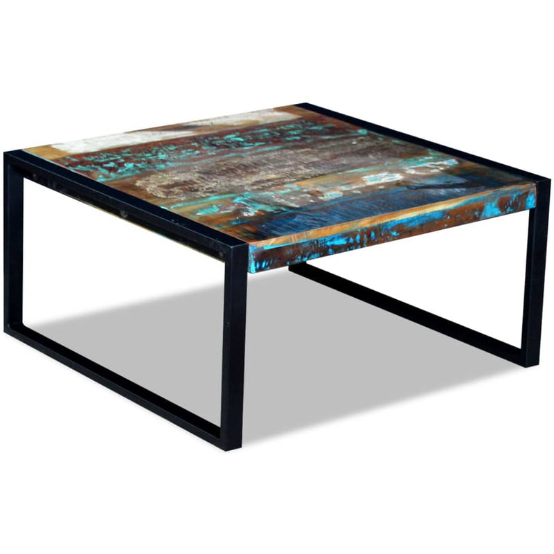 Coffee Table Solid Reclaimed Wood 80x80x40 cm Payday Deals