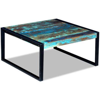 Coffee Table Solid Reclaimed Wood 80x80x40 cm Payday Deals