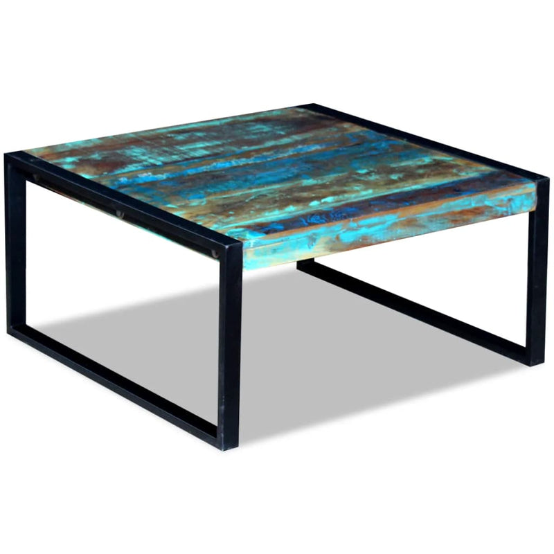 Coffee Table Solid Reclaimed Wood 80x80x40 cm Payday Deals