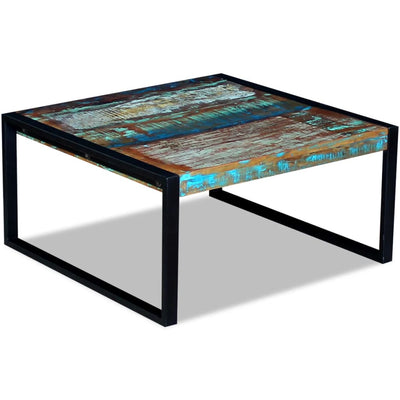 Coffee Table Solid Reclaimed Wood 80x80x40 cm Payday Deals