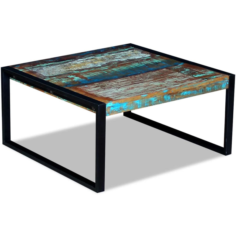Coffee Table Solid Reclaimed Wood 80x80x40 cm Payday Deals