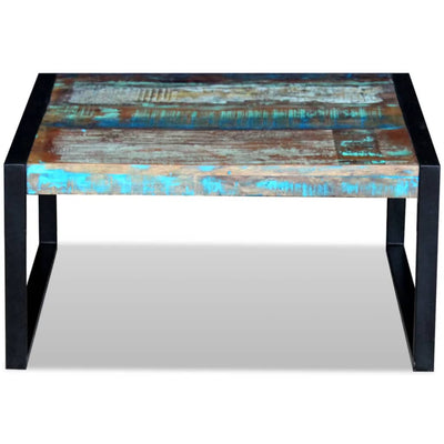Coffee Table Solid Reclaimed Wood 80x80x40 cm Payday Deals