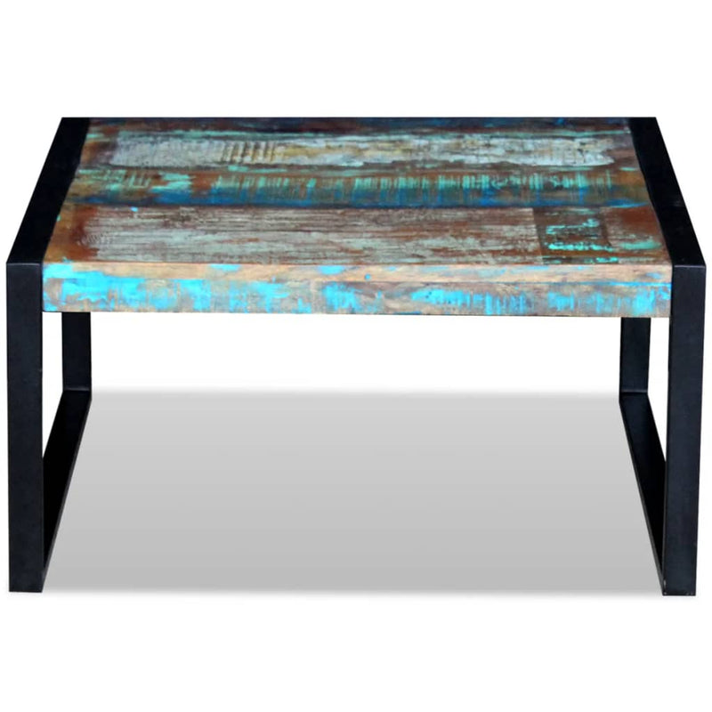 Coffee Table Solid Reclaimed Wood 80x80x40 cm Payday Deals