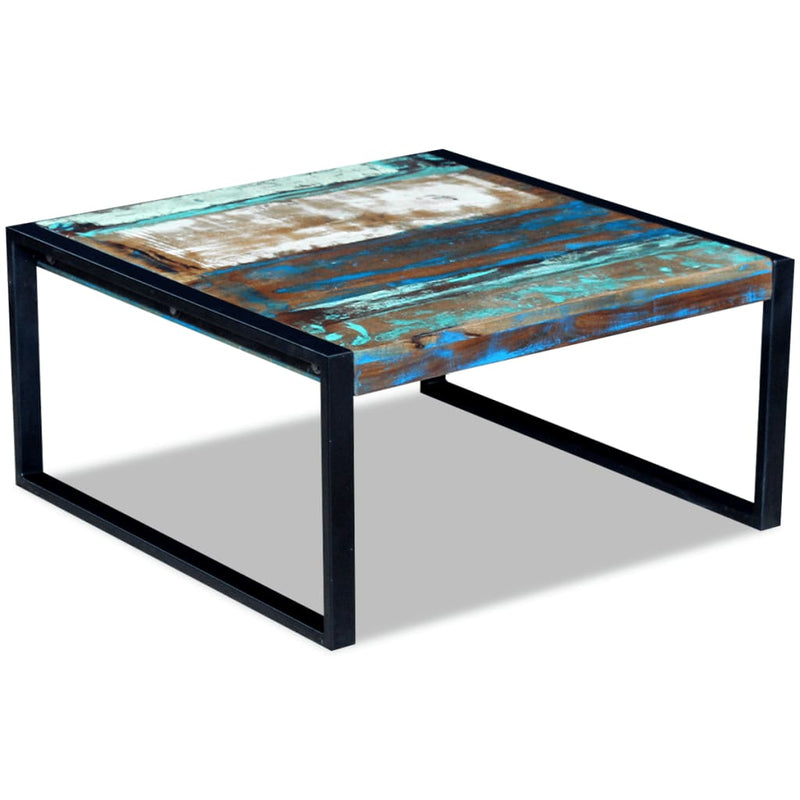 Coffee Table Solid Reclaimed Wood 80x80x40 cm Payday Deals