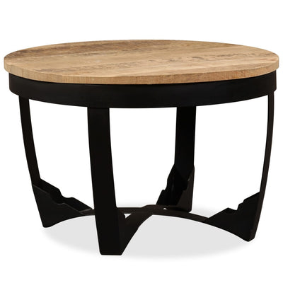 Coffee Table Solid Rough Mango Wood 60x40 cm Payday Deals