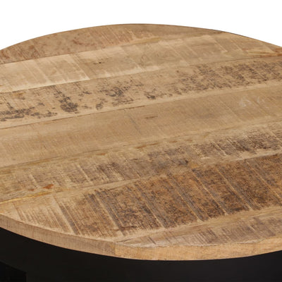 Coffee Table Solid Rough Mango Wood 60x40 cm Payday Deals