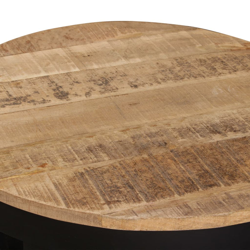 Coffee Table Solid Rough Mango Wood 60x40 cm Payday Deals