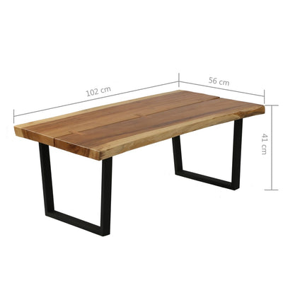 Coffee Table Solid Suar Wood 102x56x41 cm Payday Deals