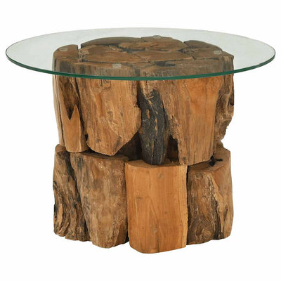 Coffee Table Solid Teak Driftwood 60 cm Payday Deals