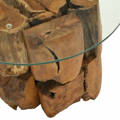 Coffee Table Solid Teak Driftwood 60 cm Payday Deals