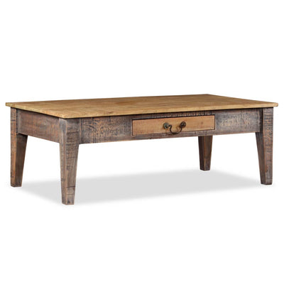 Coffee Table Solid Wood Vintage 118x60x40 cm Payday Deals